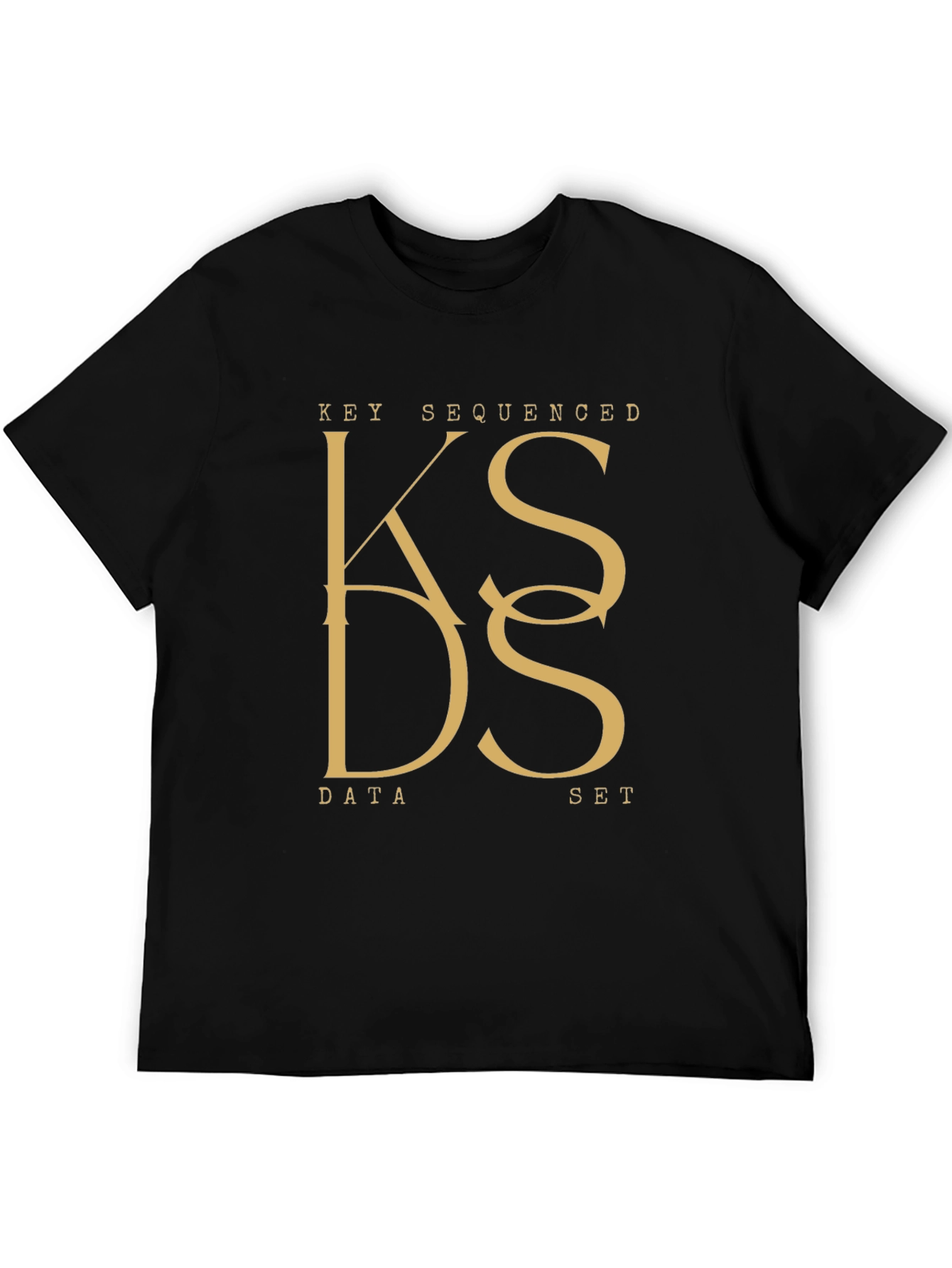 Key Sequenced Data Set Black T-Shirt