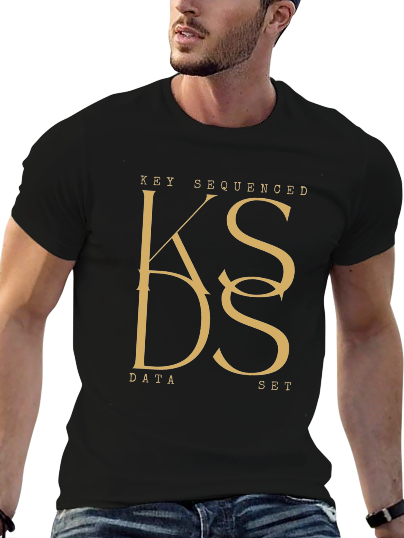 Key Sequenced Data Set Black T-Shirt