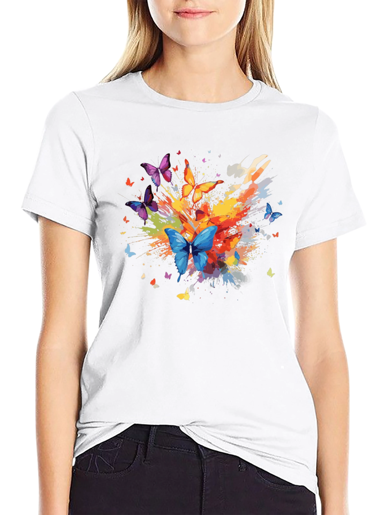 Butterfly Splash Graphic Tee