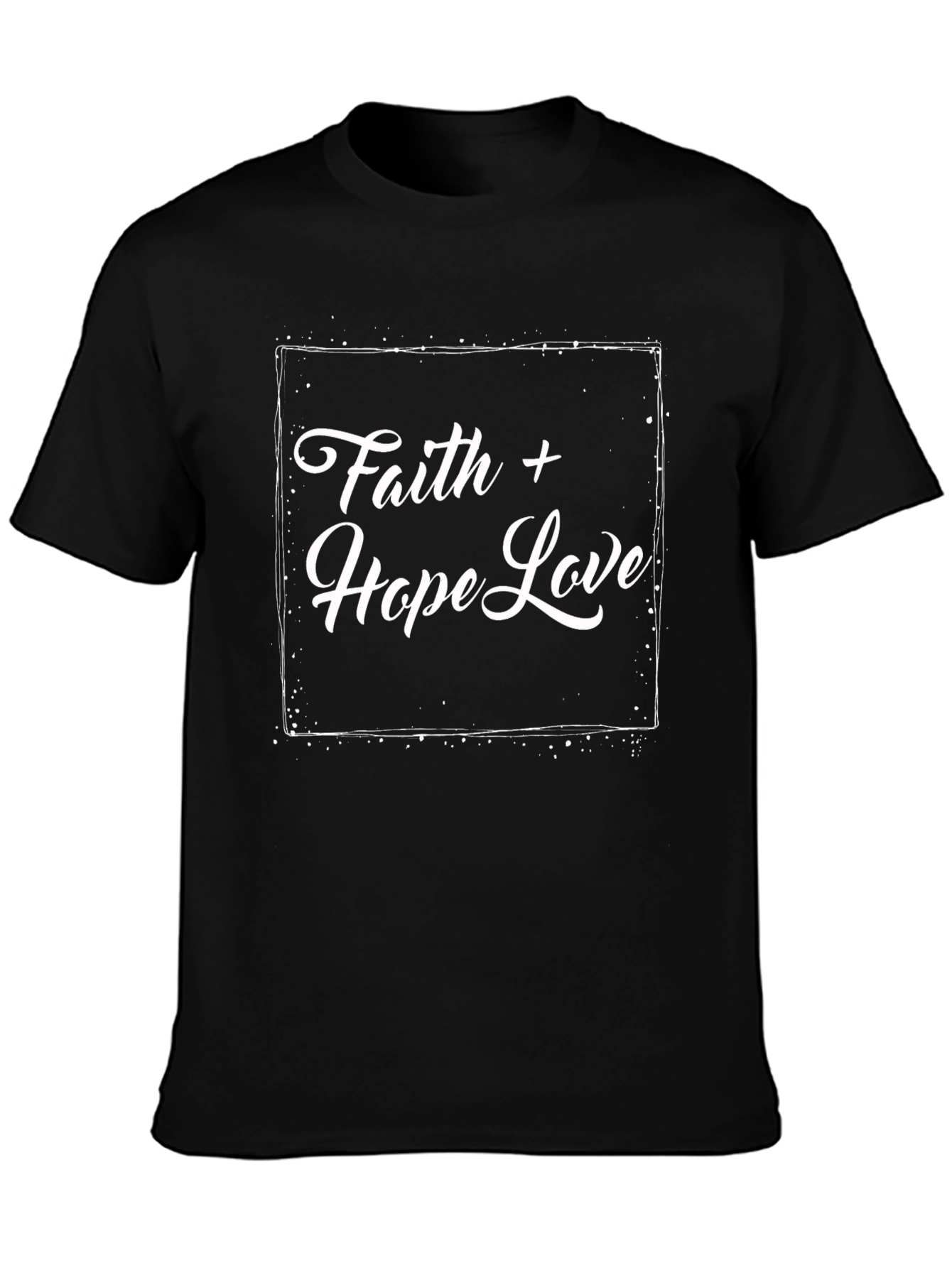 Faith Hope Love Black T-Shirt