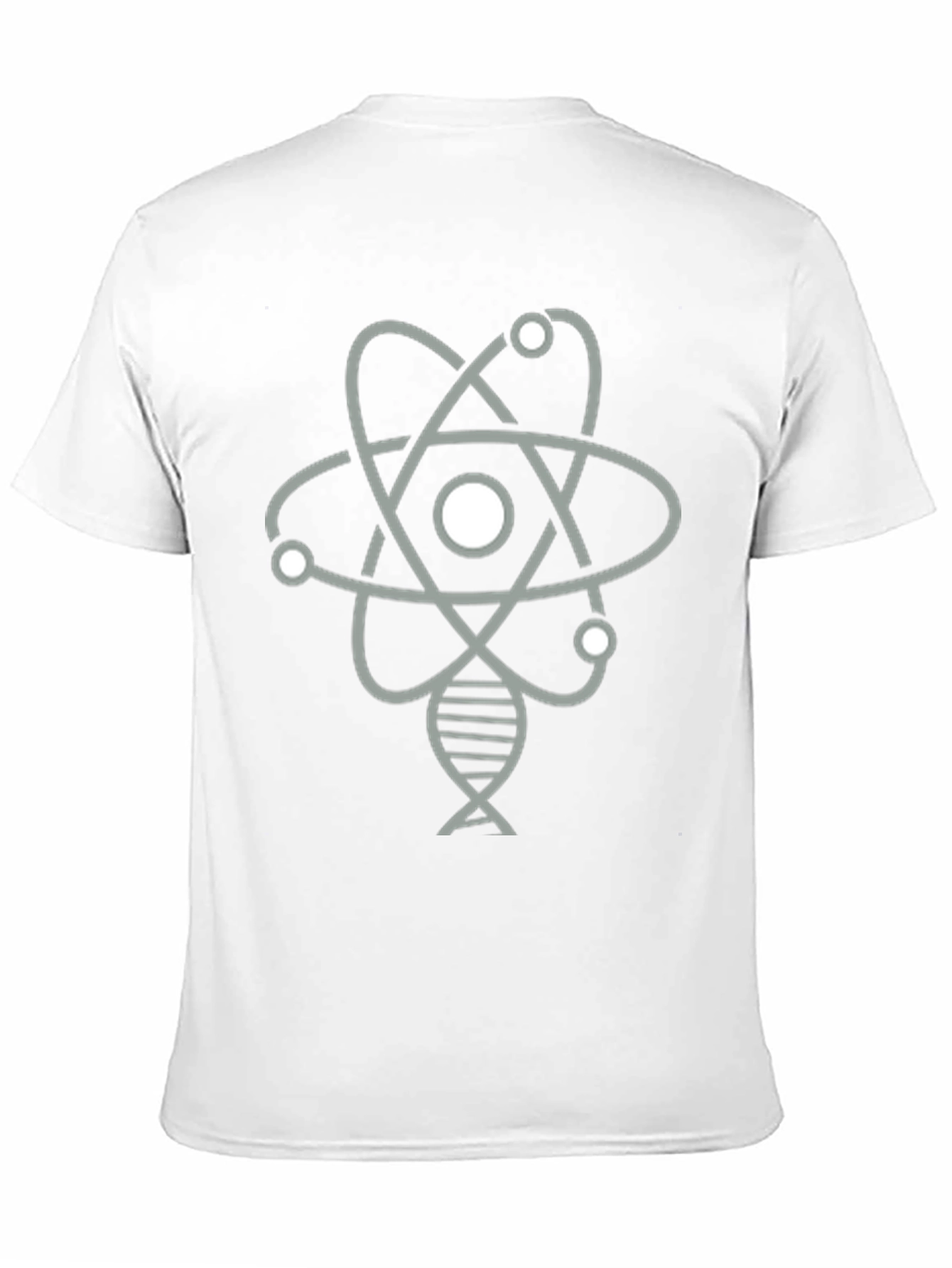 Science Atom & DNA Graphic T-Shirt - Black