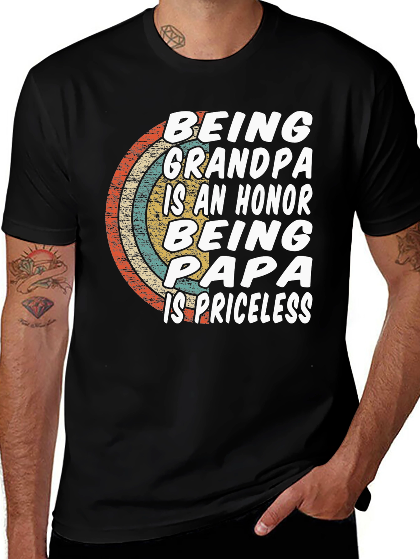 Being Grandpa Papa T-Shirt
