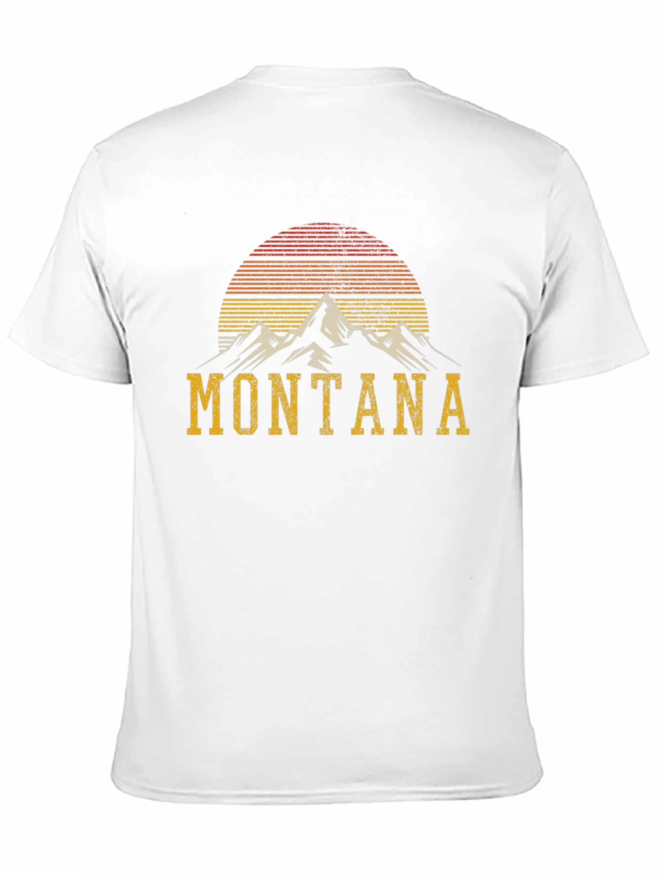 Montana Mountain Graphic Tee - Retro Style Shirt