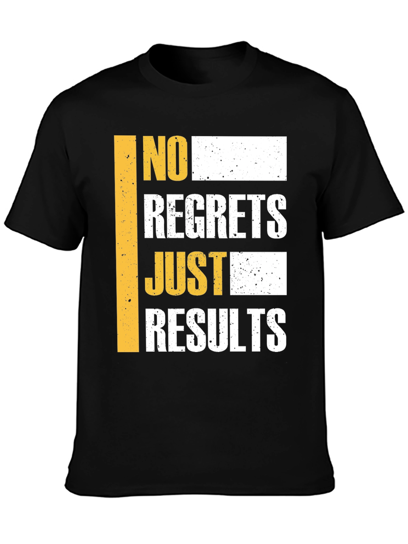 No Regrets Just Results Graphic Tee - Motivational T-Shirt