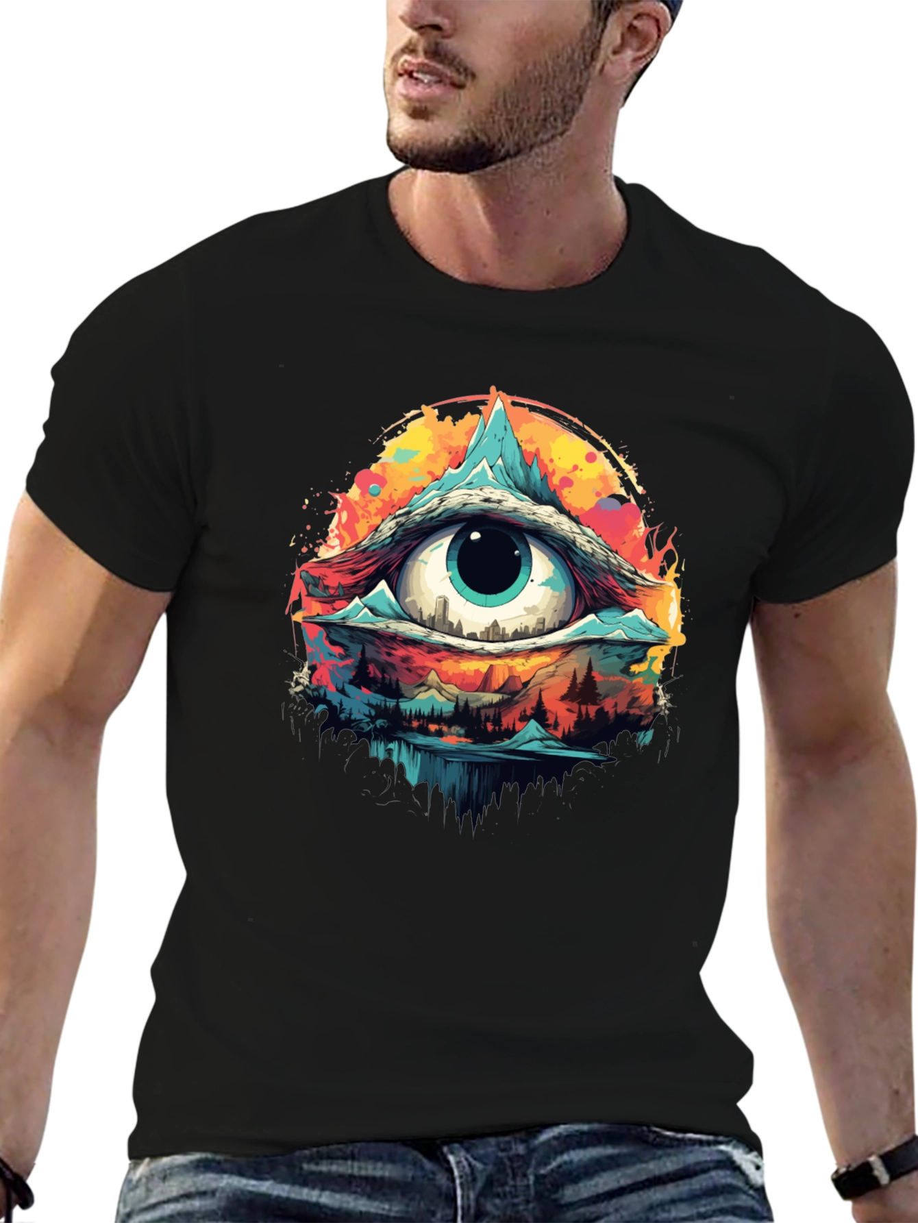 Psychedelic Eye T-Shirt - Artistic Design