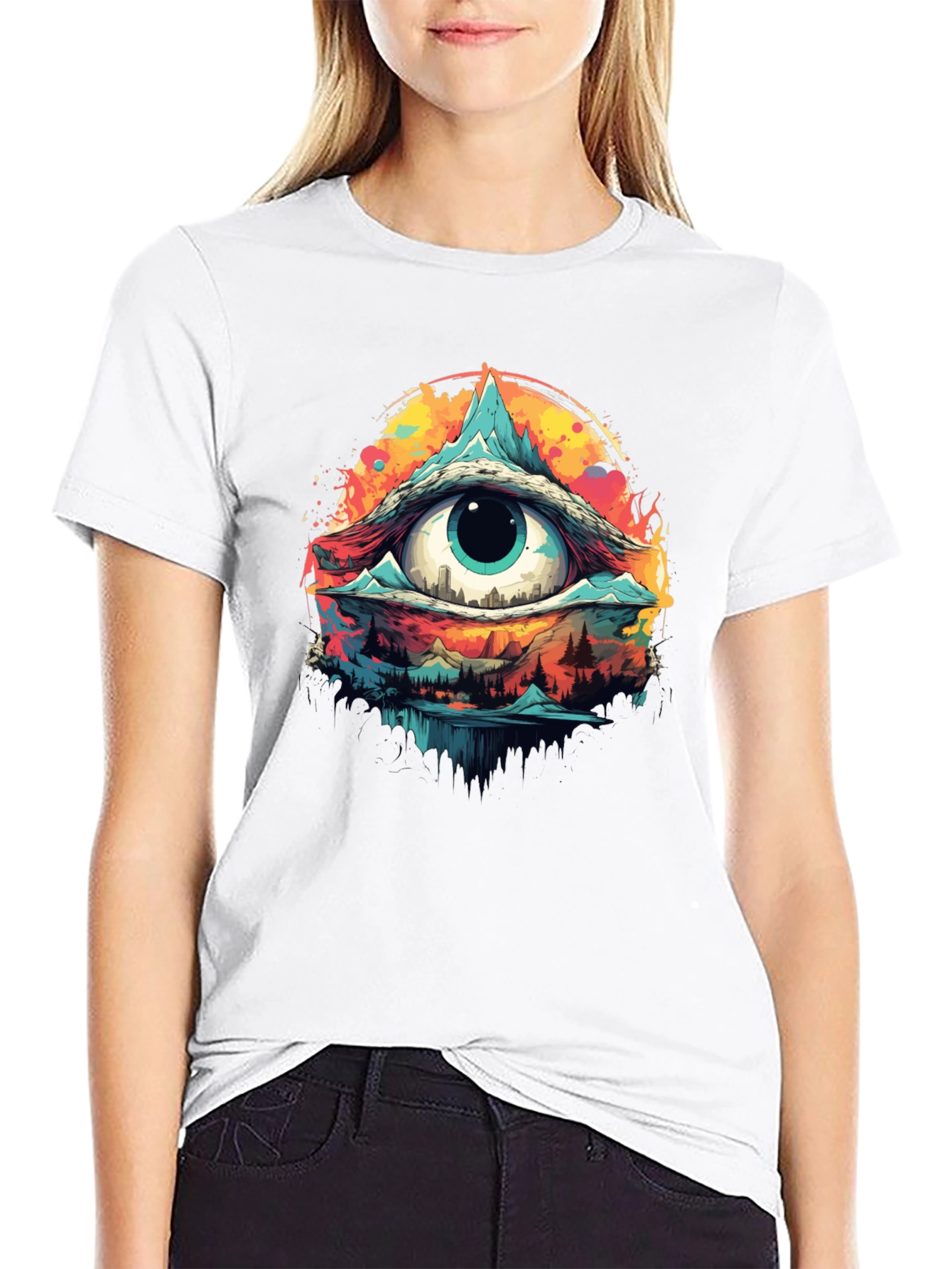 Psychedelic Eye T-Shirt - Artistic Design