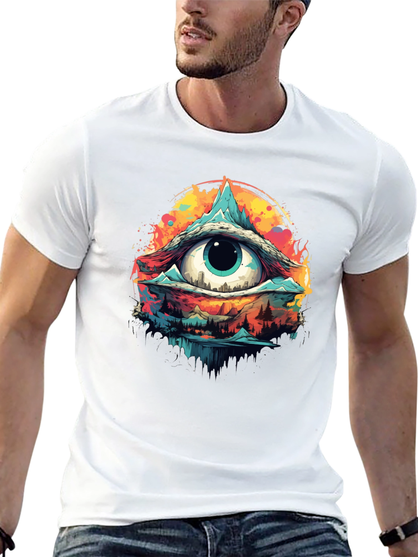 Psychedelic Eye T-Shirt - Artistic Design