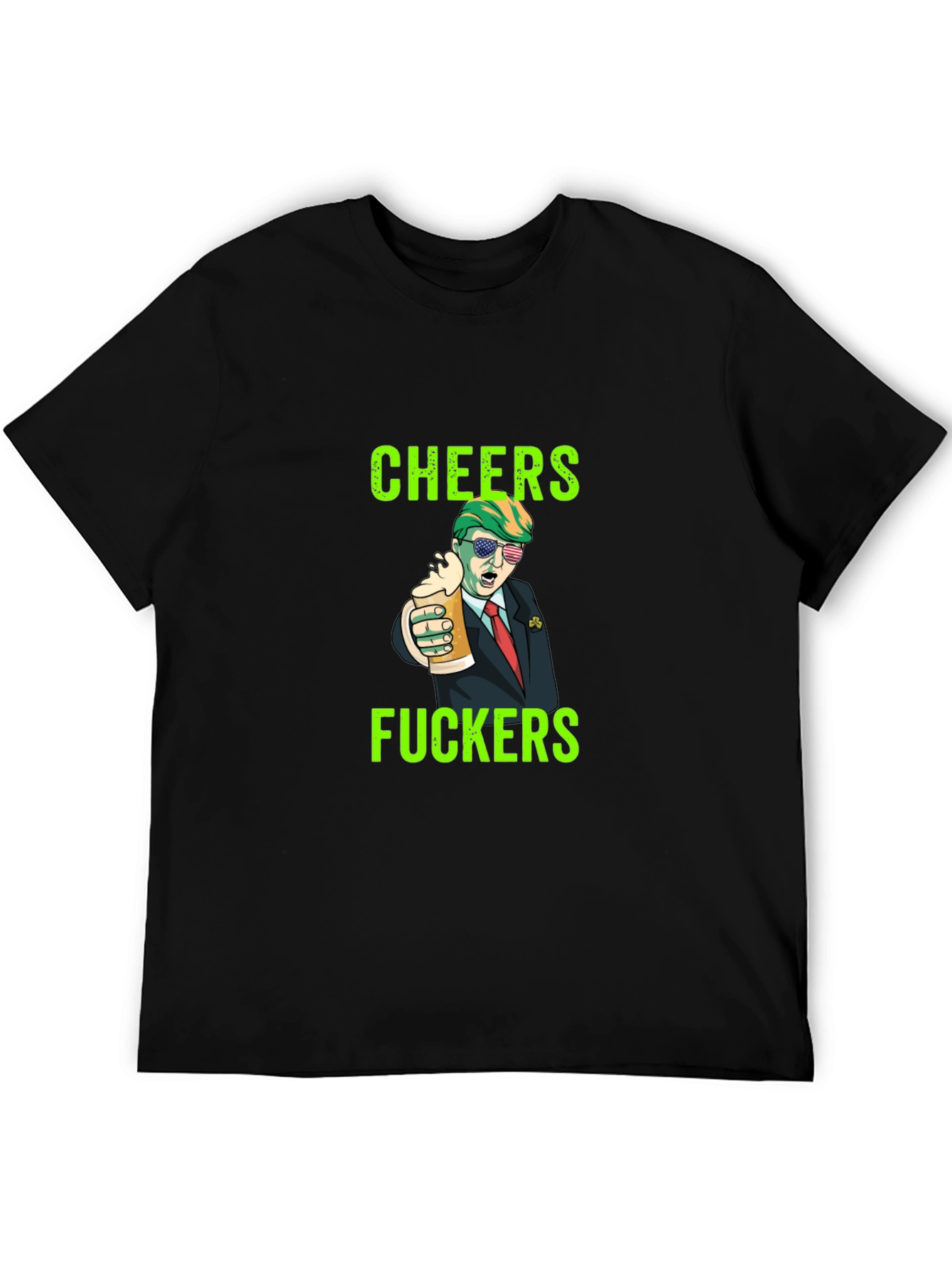 Cheers Trump Novelty Graphic Tee