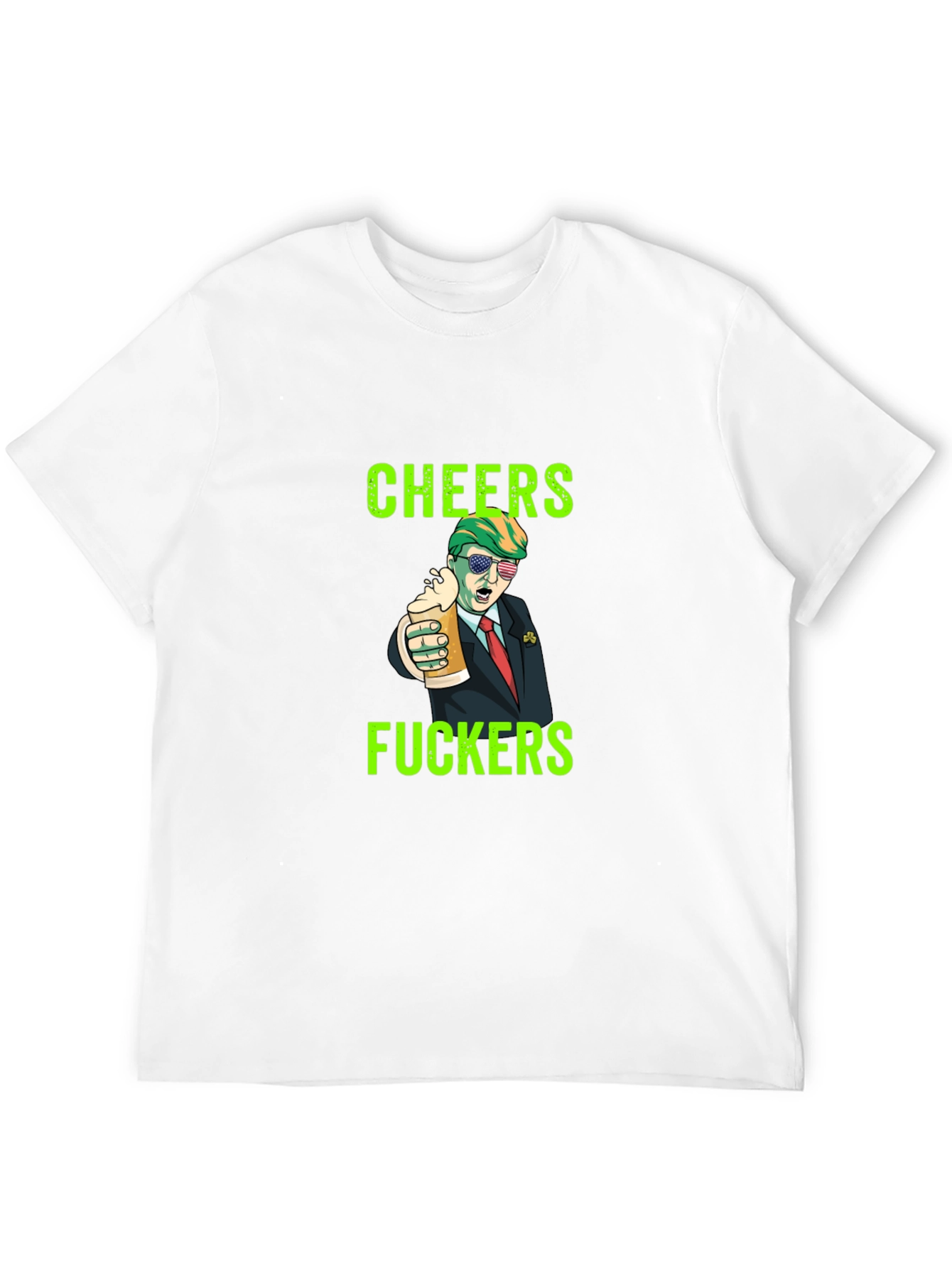 Cheers Trump Novelty Graphic Tee