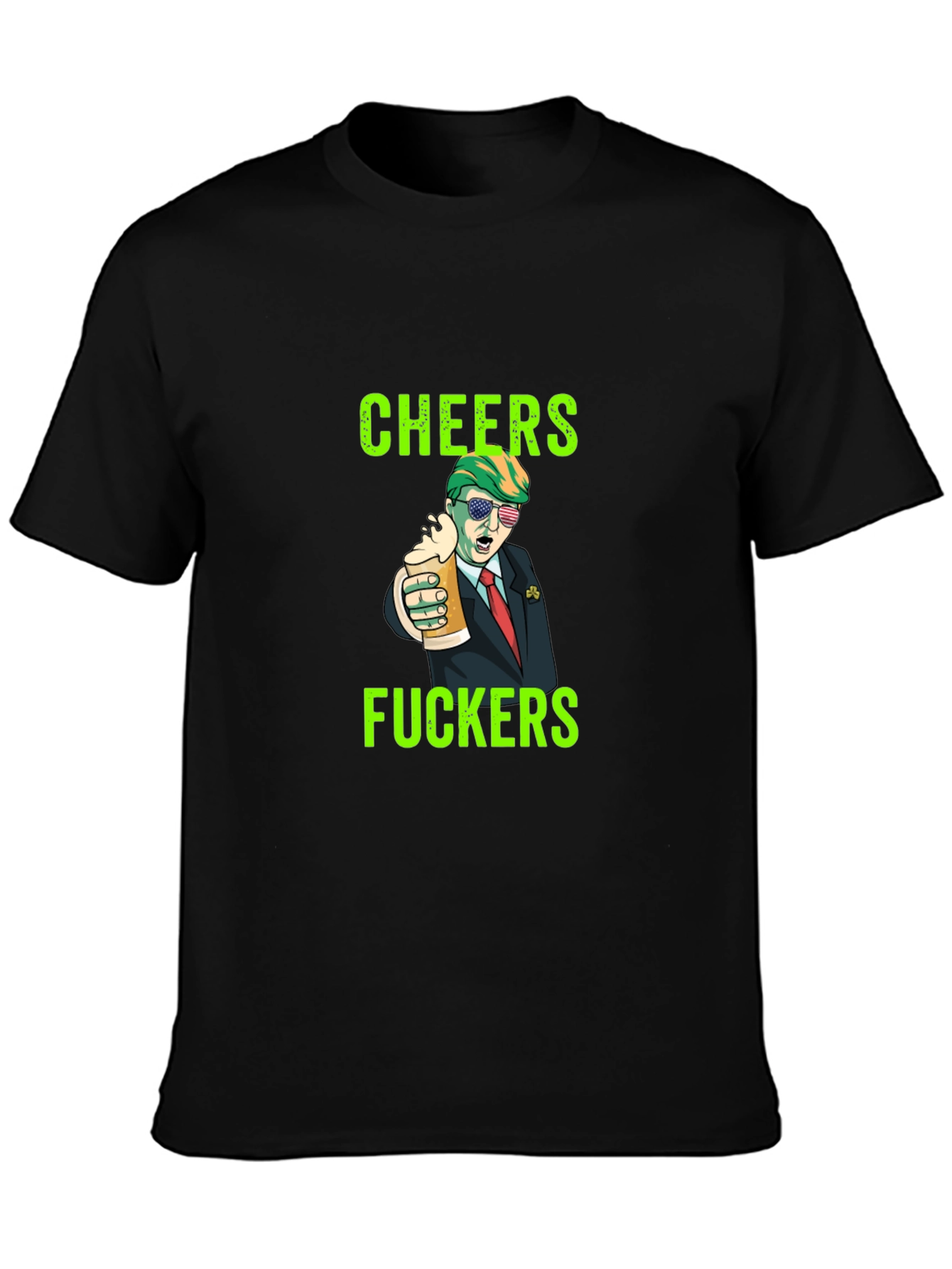Cheers Trump Novelty Graphic Tee