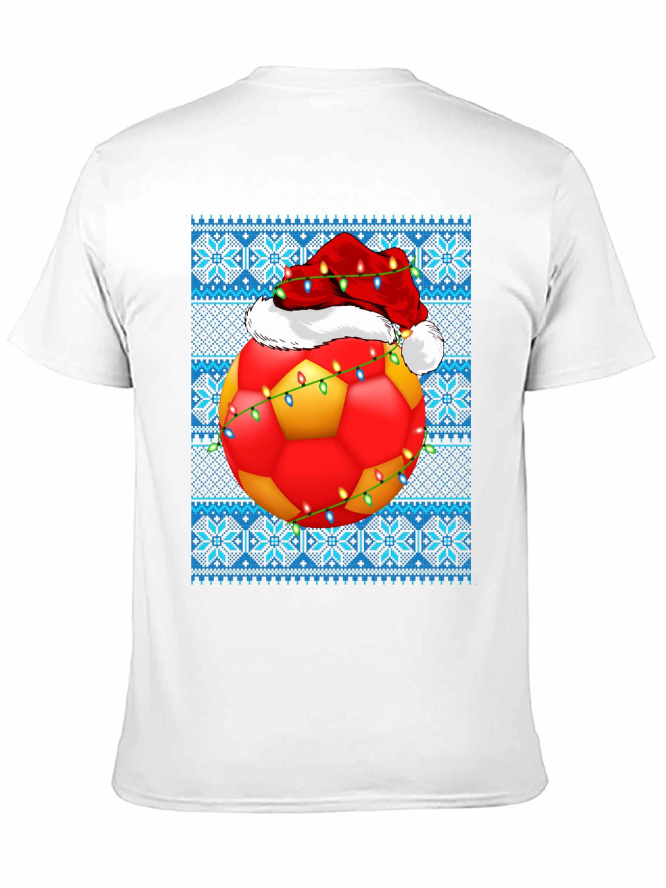 Festive Soccer Ball Christmas T-Shirt