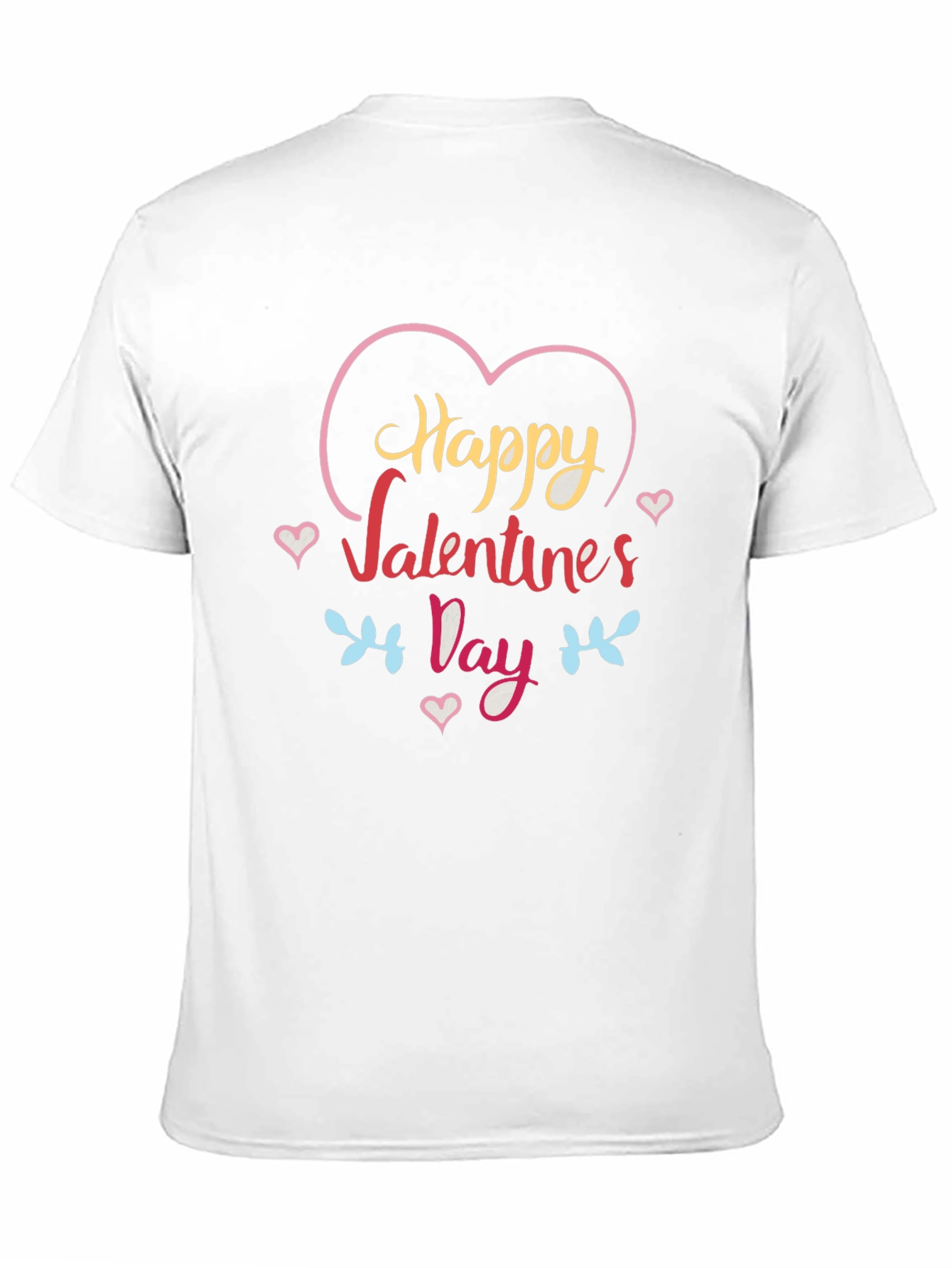 Happy Valentines Day Graphic Tee - Black