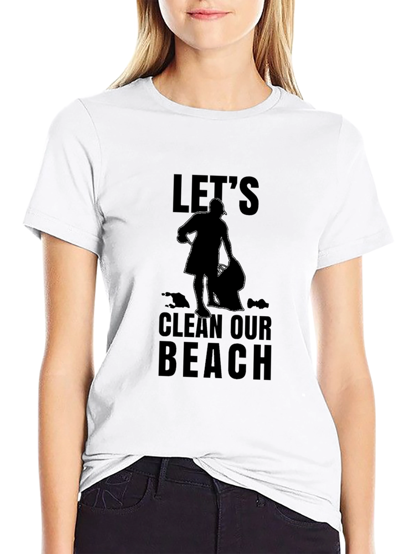 Lets Clean Our Beach Graphic T-Shirt
