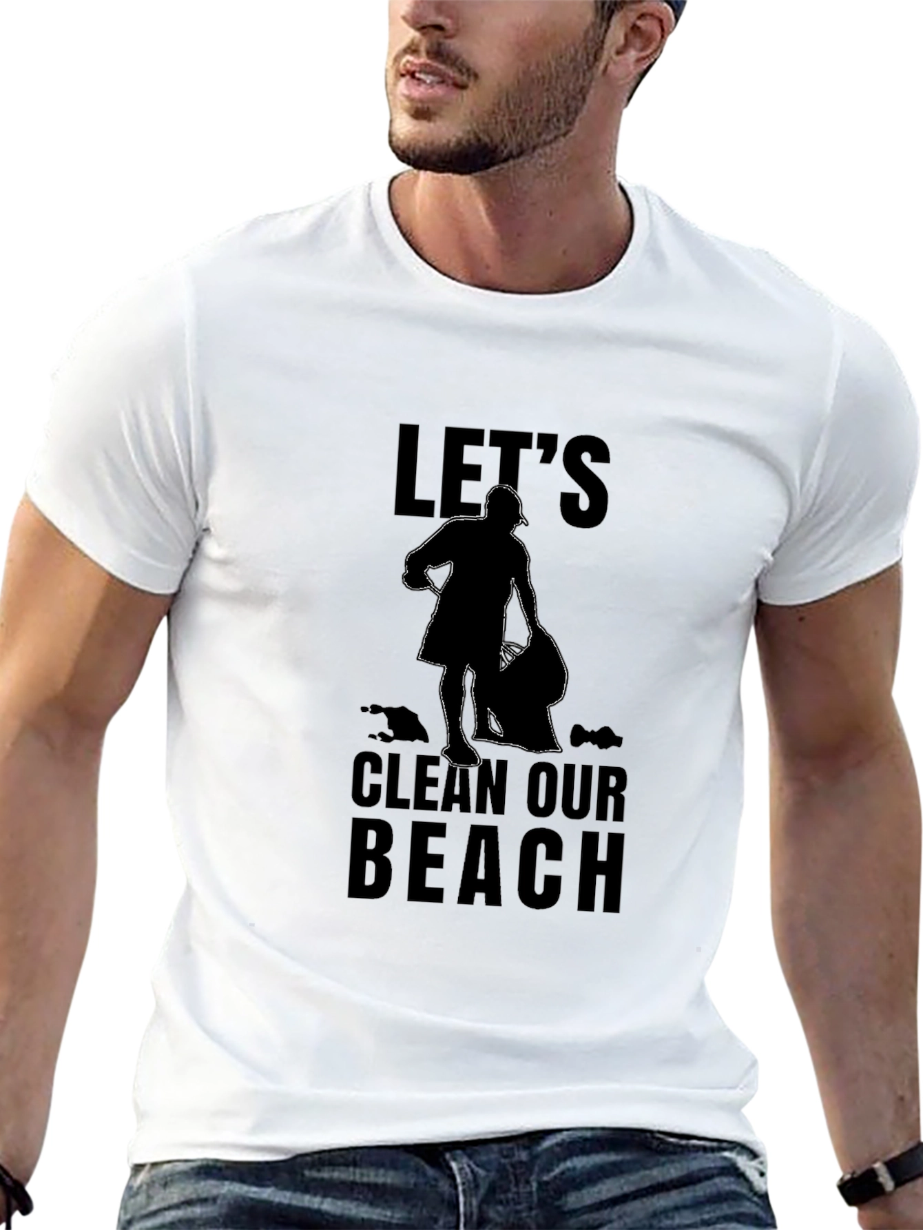 Lets Clean Our Beach Graphic T-Shirt