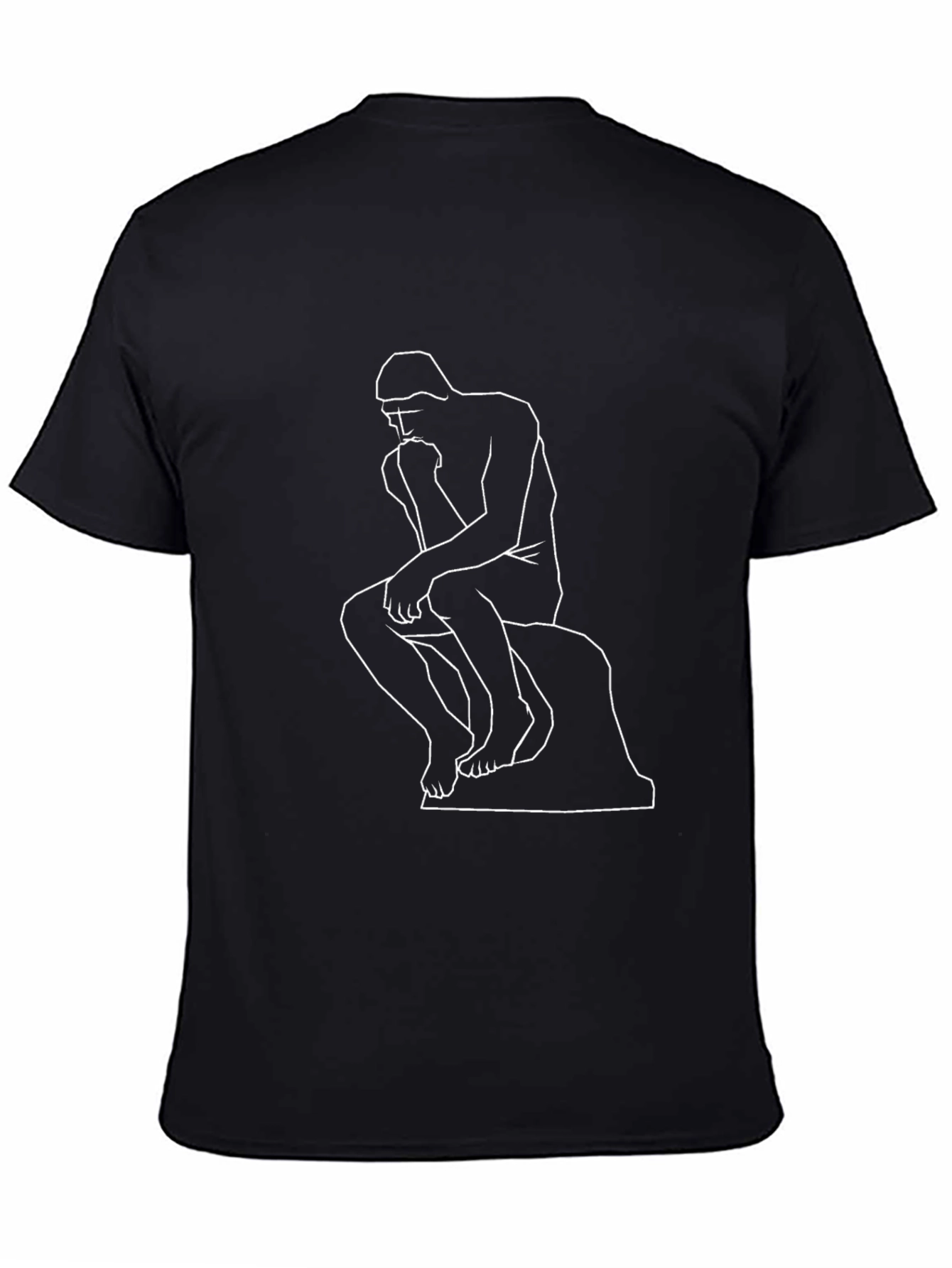 The Thinker Graphic Tee - Black
