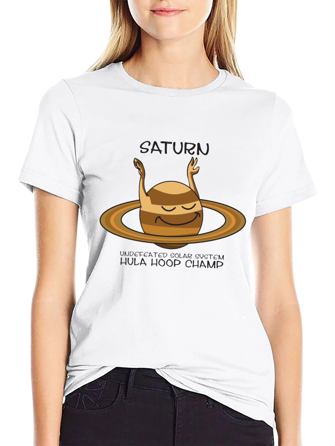 Saturn Hula Hoop Champ Graphic T-Shirt