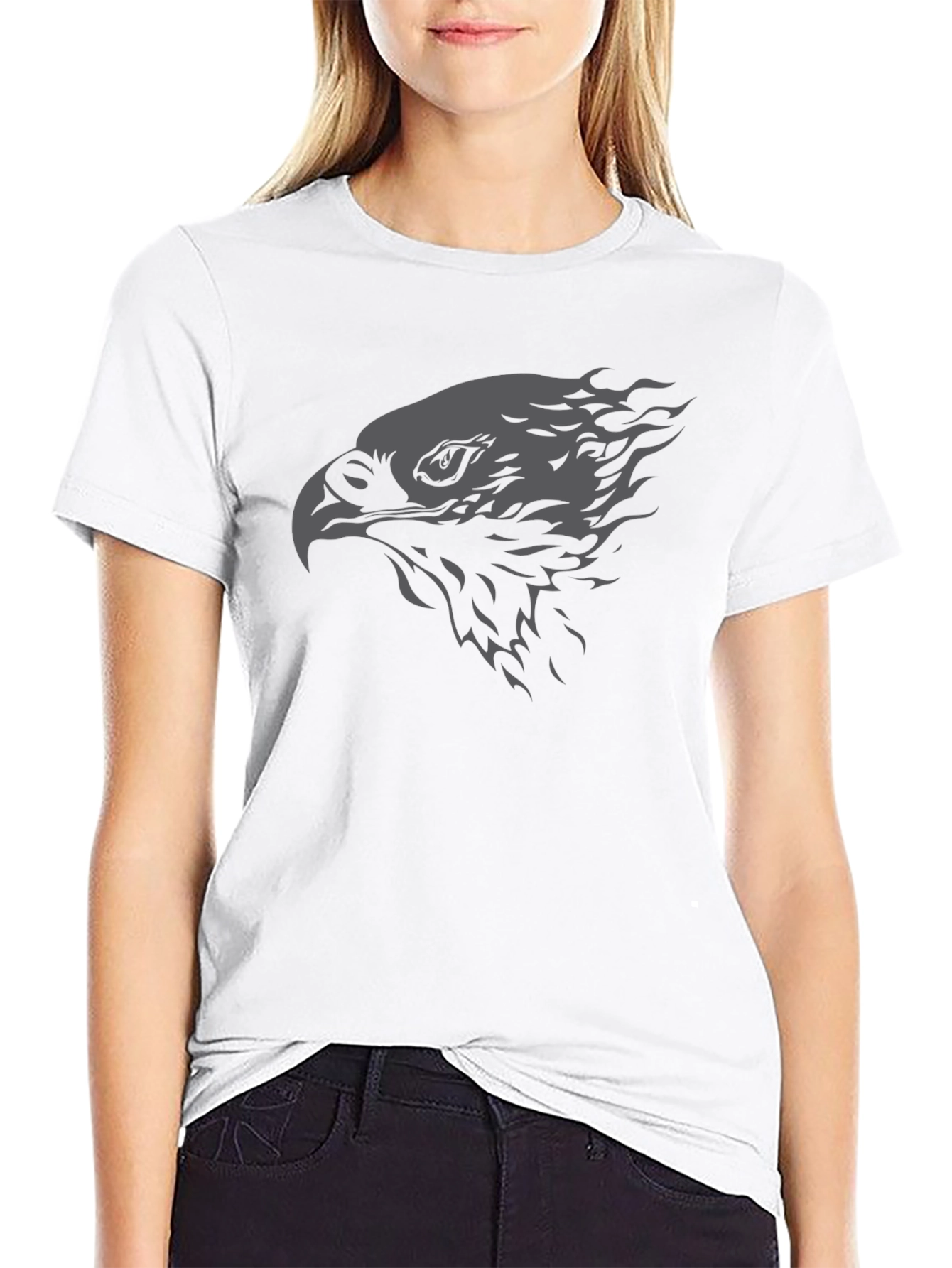 Mens Black Eagle Graphic Tee
