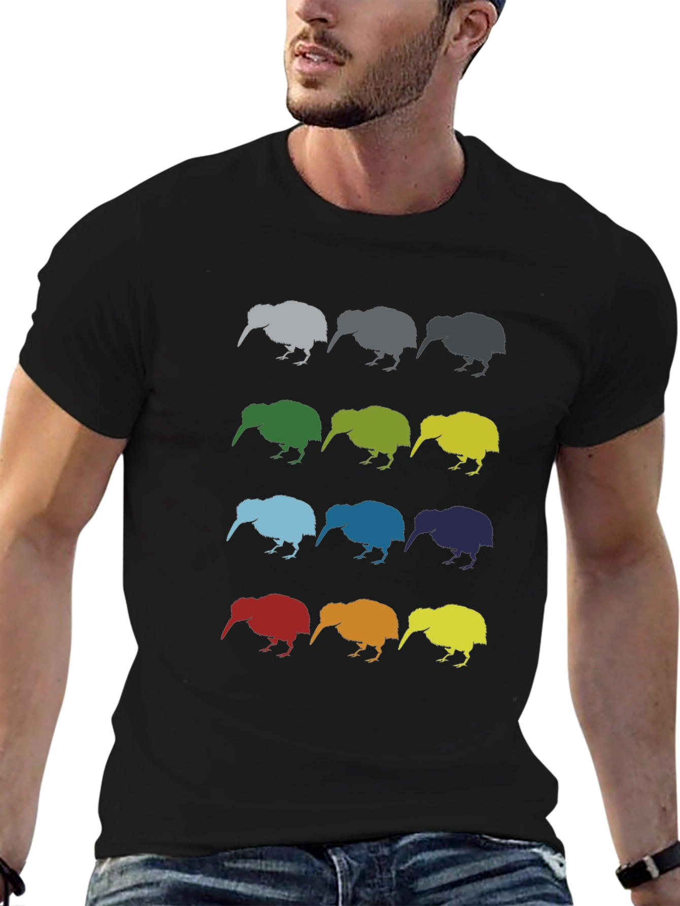 Kiwi Pop Art Graphic T-Shirt