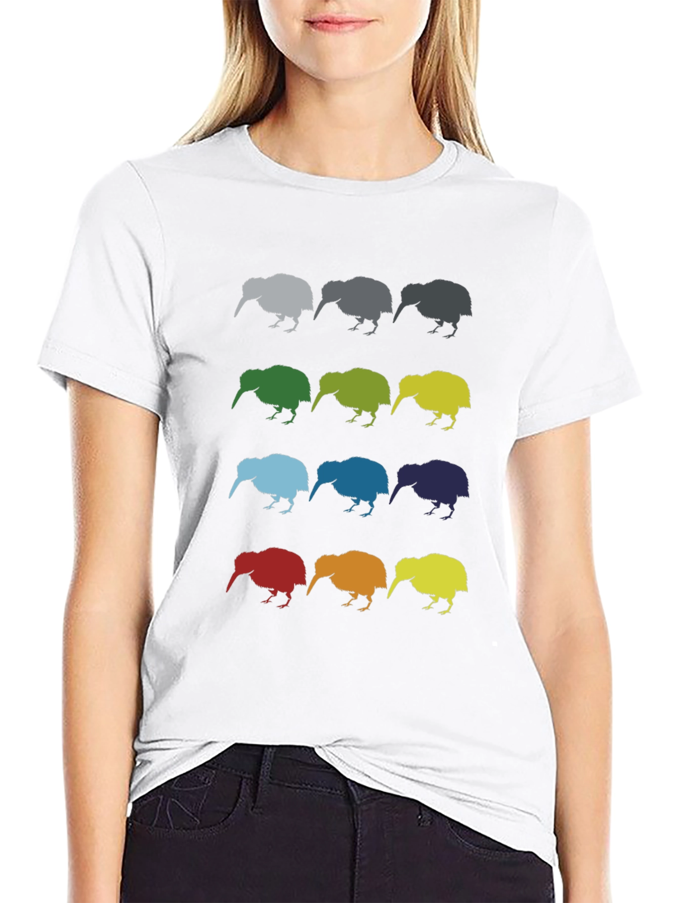 Kiwi Pop Art Graphic T-Shirt