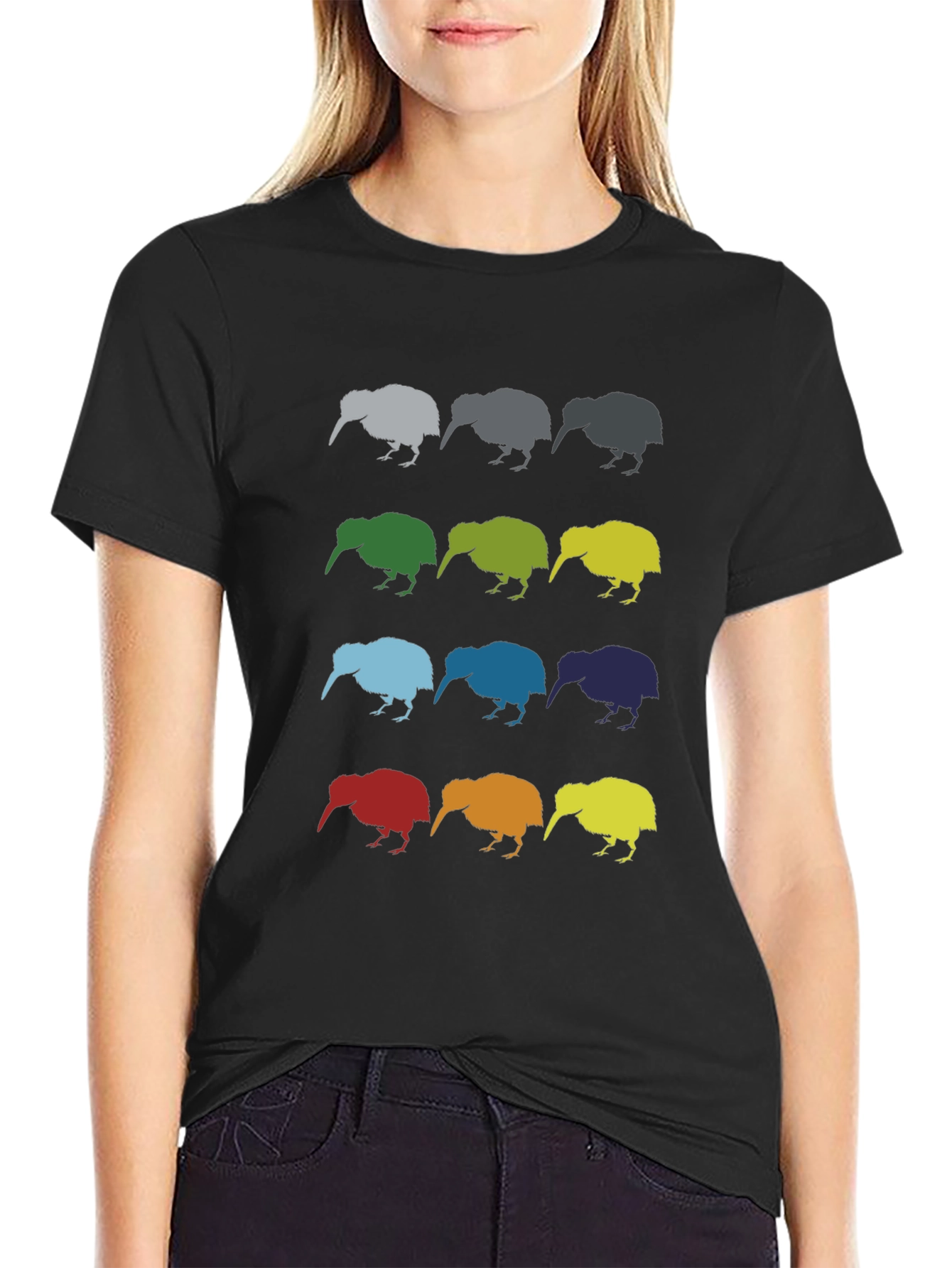 Kiwi Pop Art Graphic T-Shirt