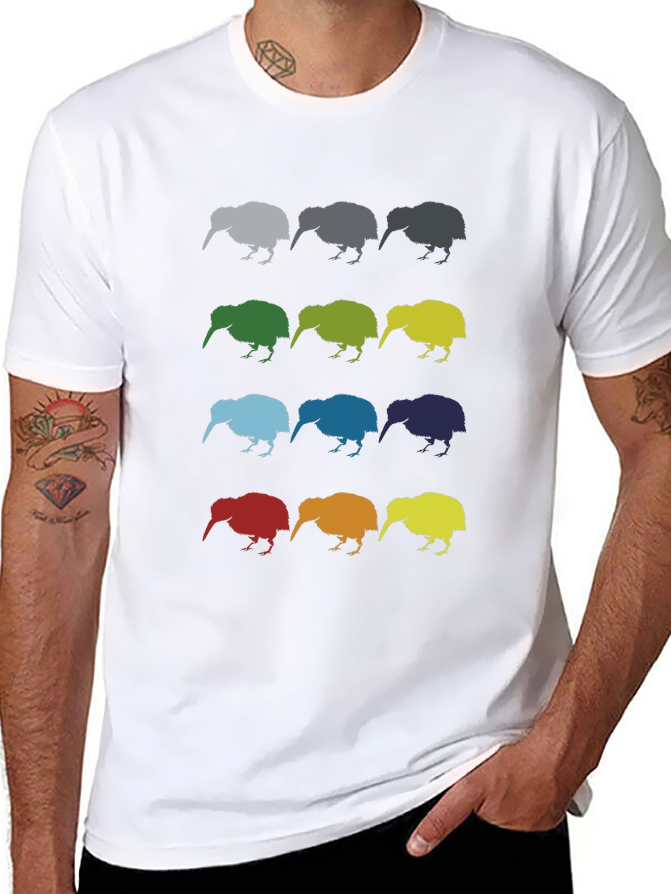 Kiwi Pop Art Graphic T-Shirt