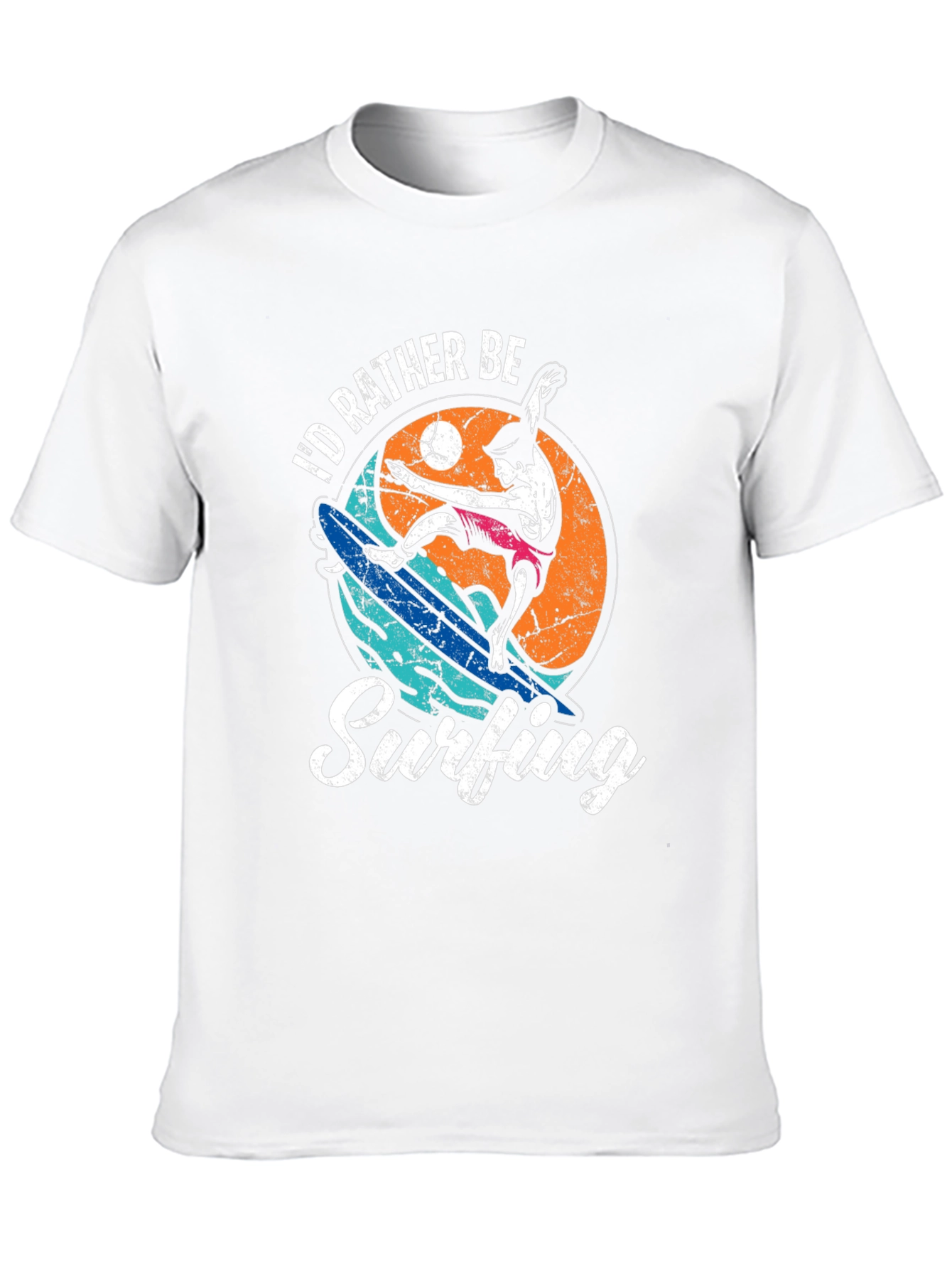 Id Rather Be Surfing Graphic Tee