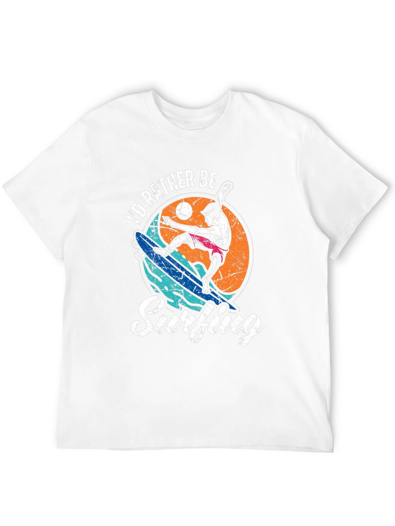 Id Rather Be Surfing Graphic Tee