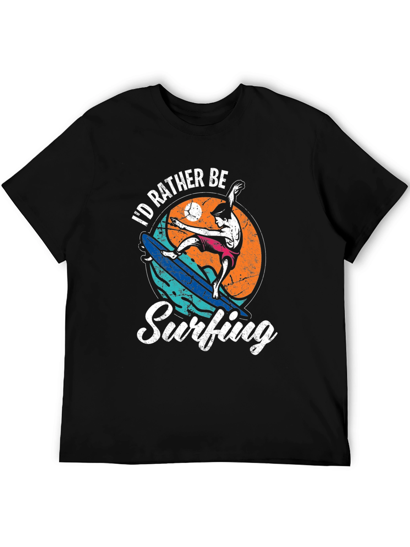 Id Rather Be Surfing Graphic Tee