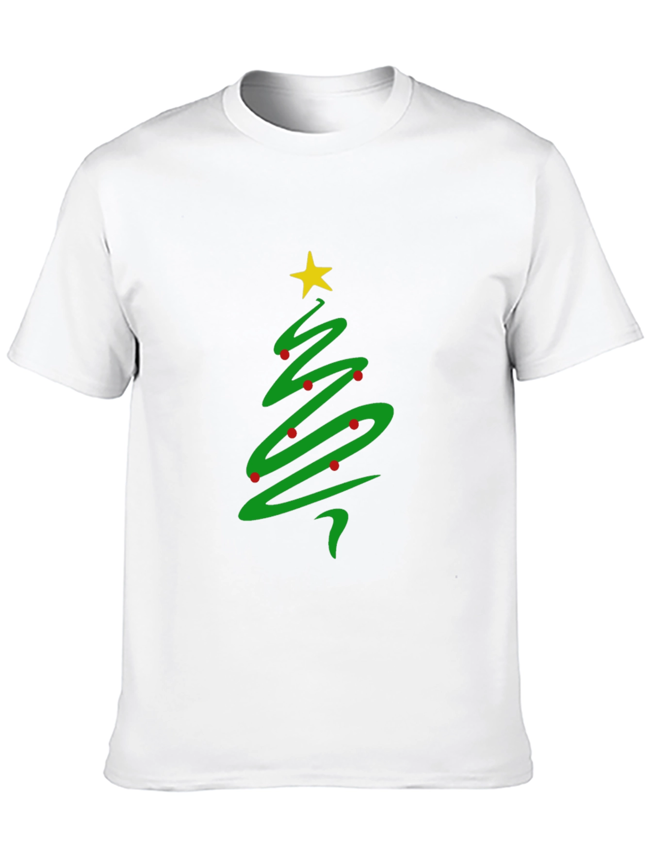 Christmas Tree Graphic Black T-Shirt