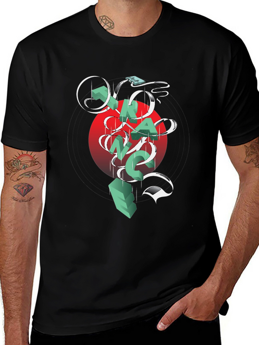 Graphic Print Crew Neck T-Shirt