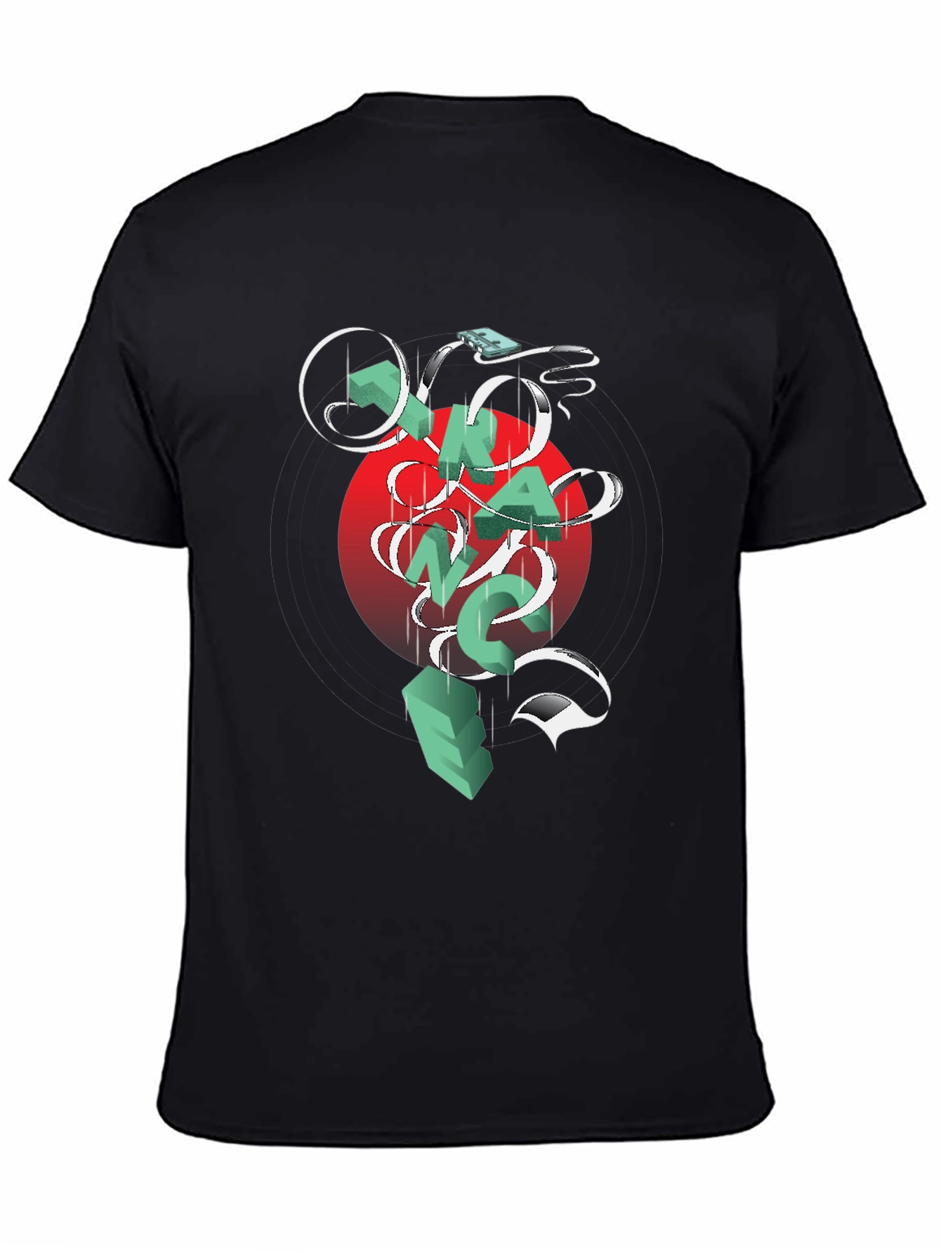 Graphic Print Crew Neck T-Shirt
