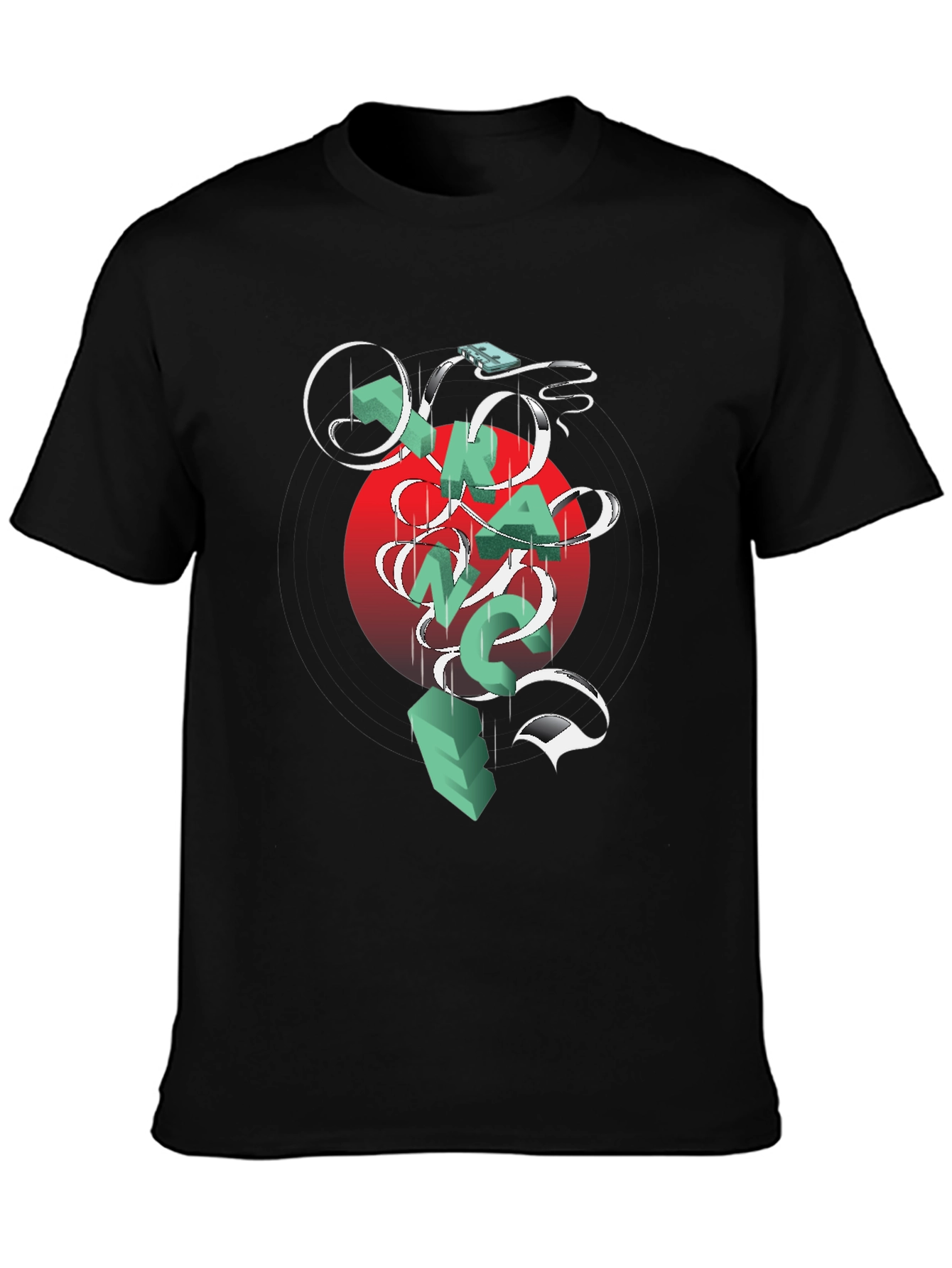 Graphic Print Crew Neck T-Shirt