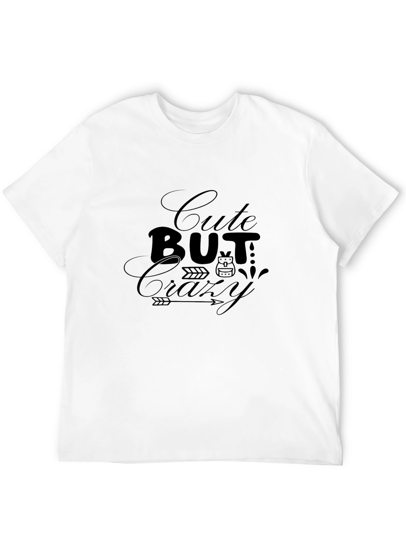 Cute But Crazy Black Graphic Tee
