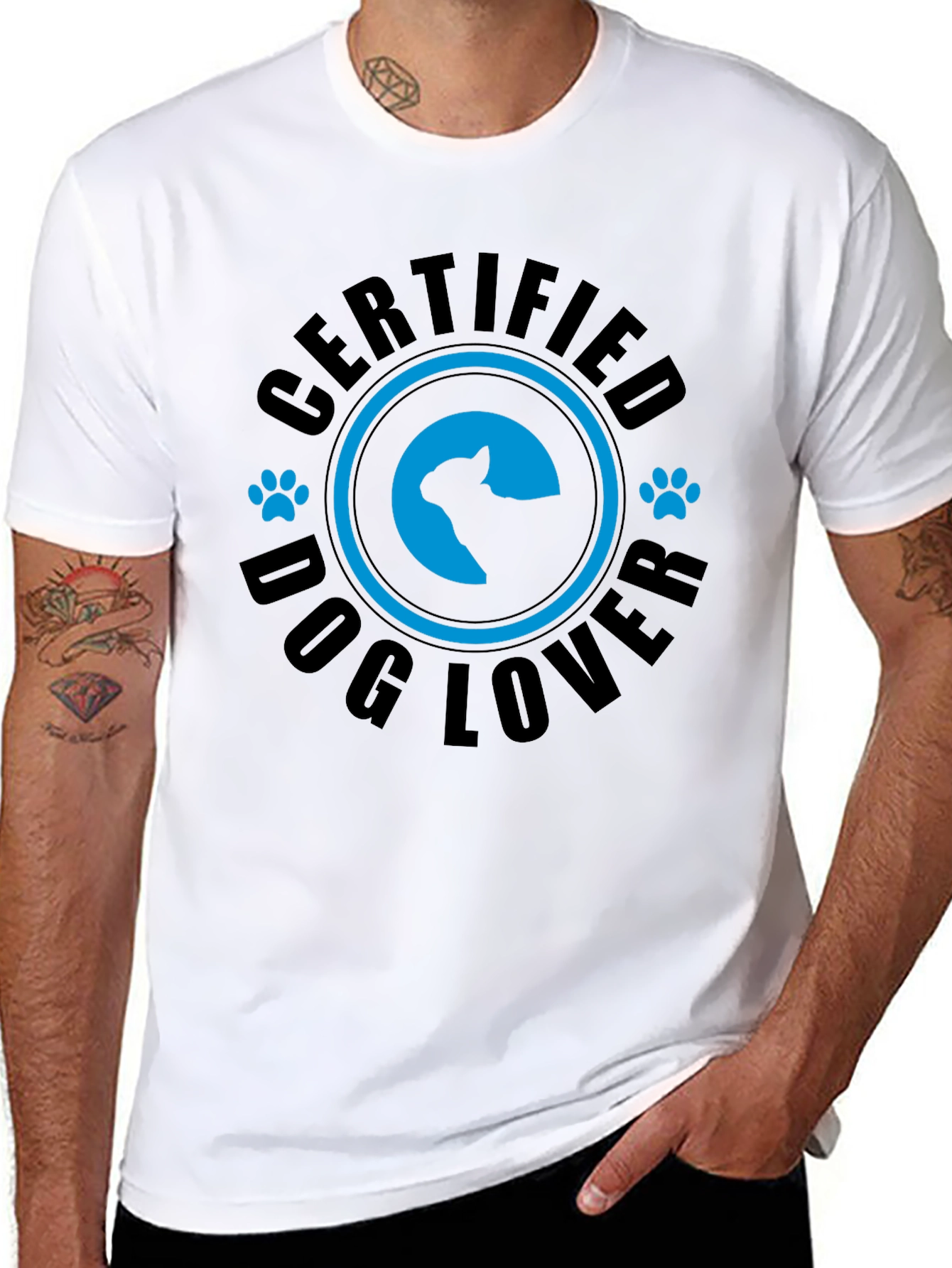 Certified Dog Lover Graphic Tee