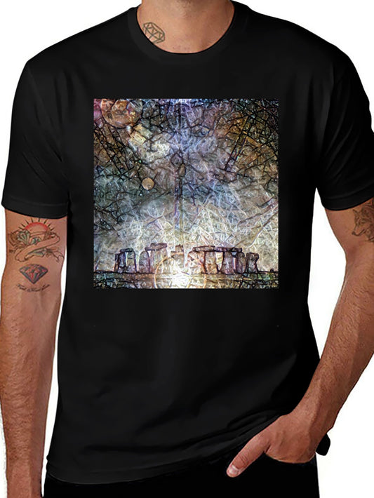 Stonehenge Art T-Shirt - Modern Graphic Tee