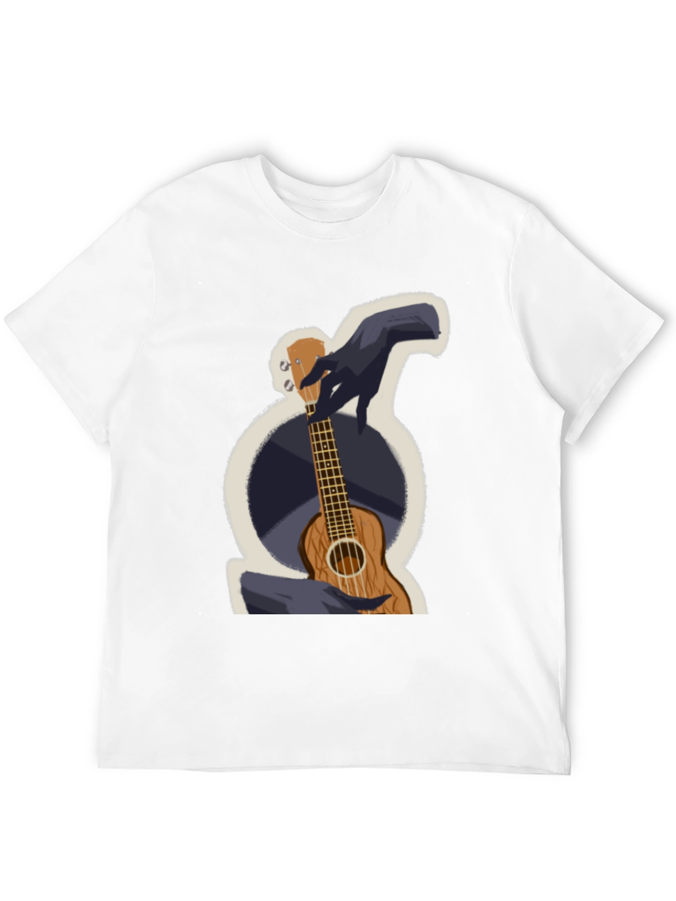Ukulele Graphic T-Shirt - Casual Wear