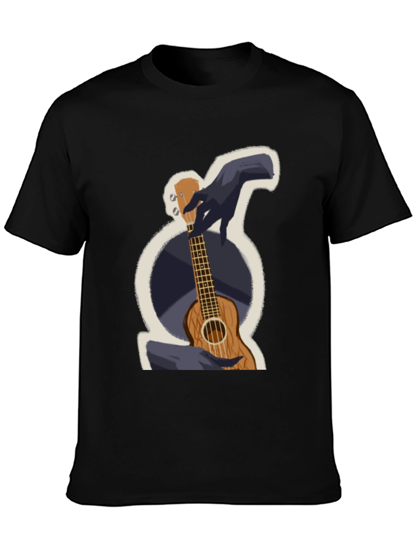 Ukulele Graphic T-Shirt - Casual Wear