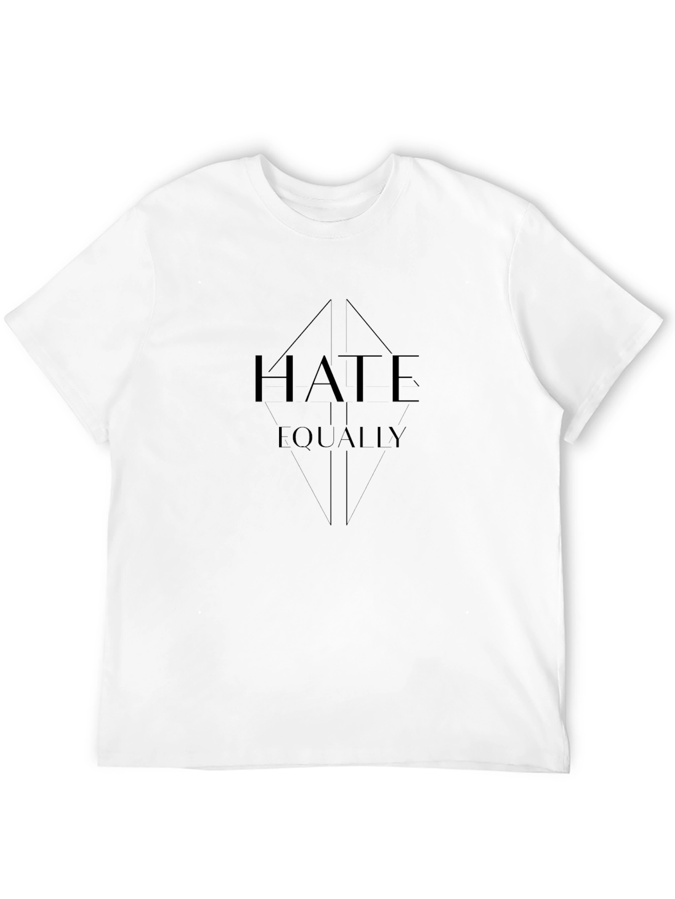 Hate Equally Graphic Black T-Shirt