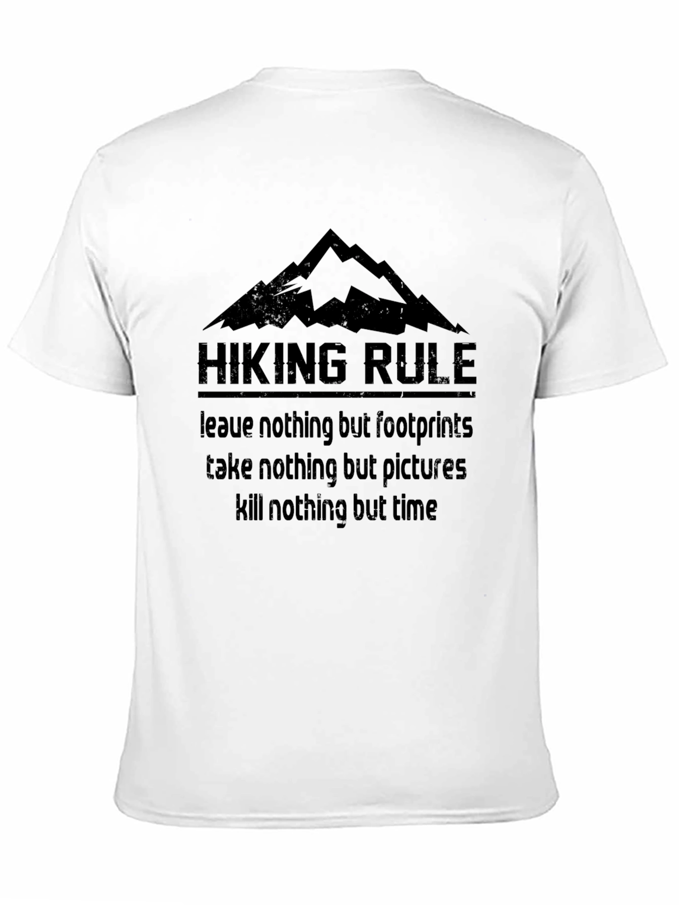 Hiking Rule Graphic T-Shirt - Outdoor Adventure Apparel