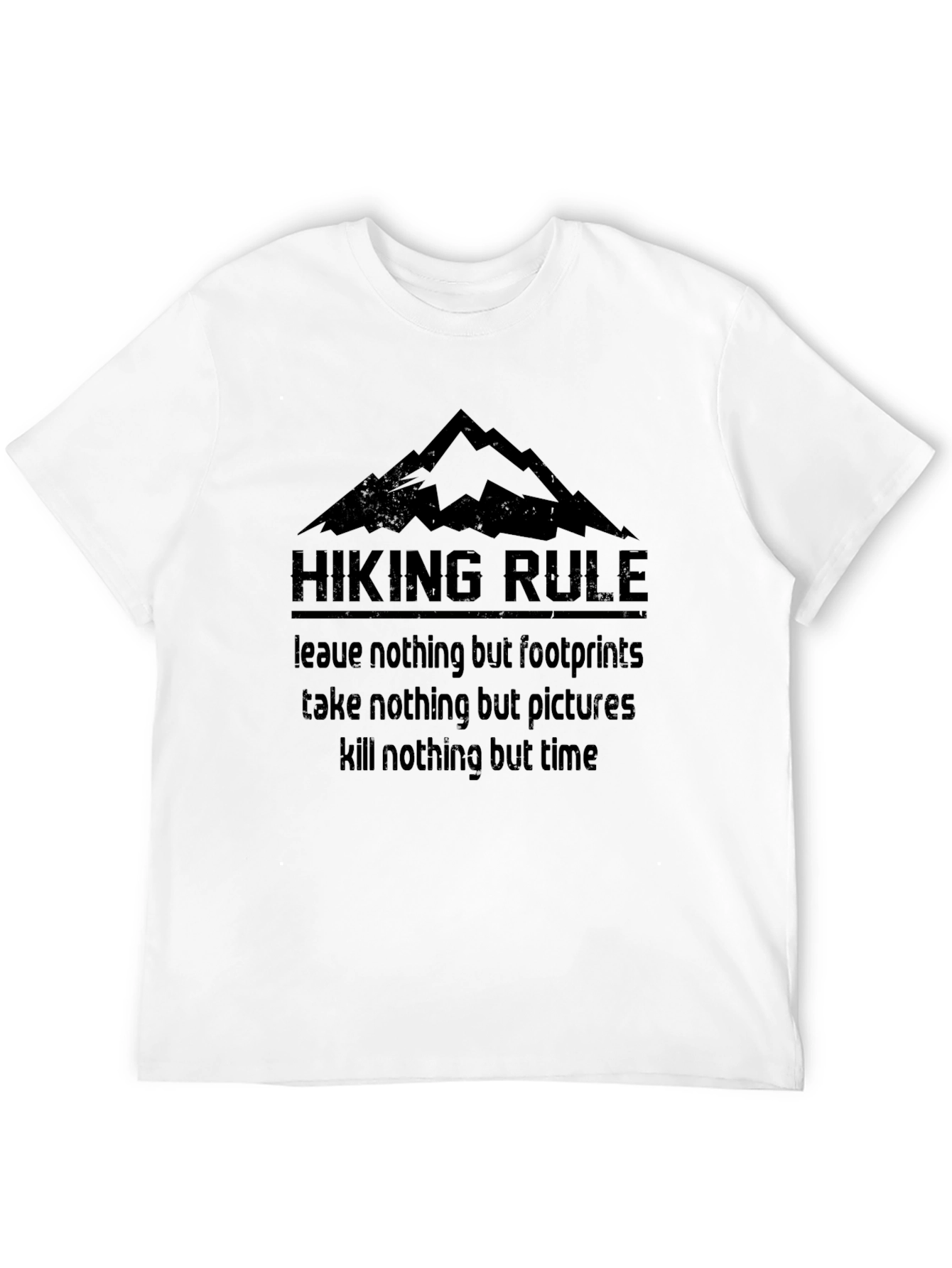 Hiking Rule Graphic T-Shirt - Outdoor Adventure Apparel