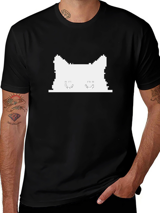 Pixel Cat T-Shirt - Retro Gaming Style
