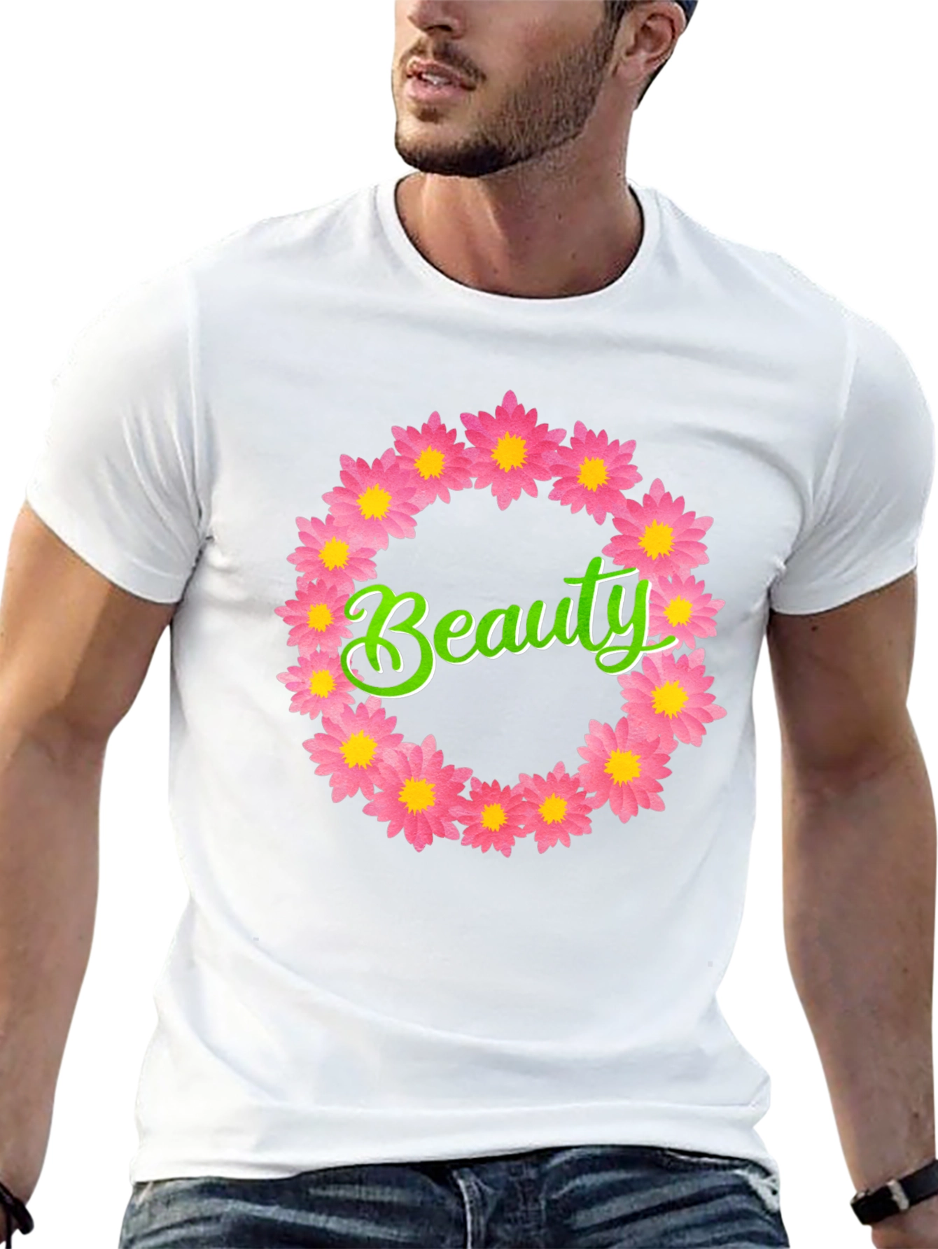 Beauty Floral Wreath T-Shirt