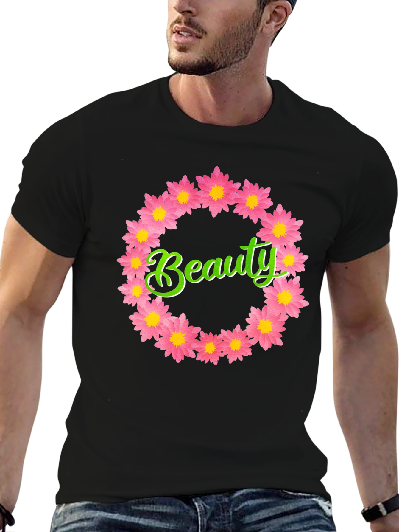 Beauty Floral Wreath T-Shirt