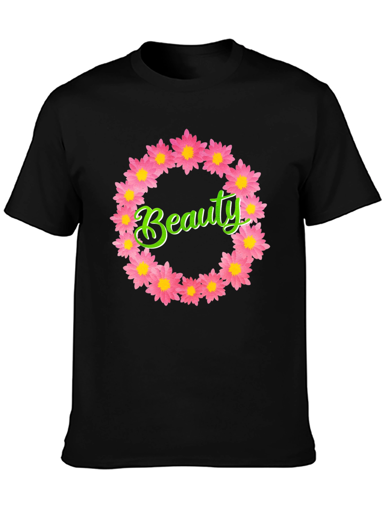 Beauty Floral Wreath T-Shirt