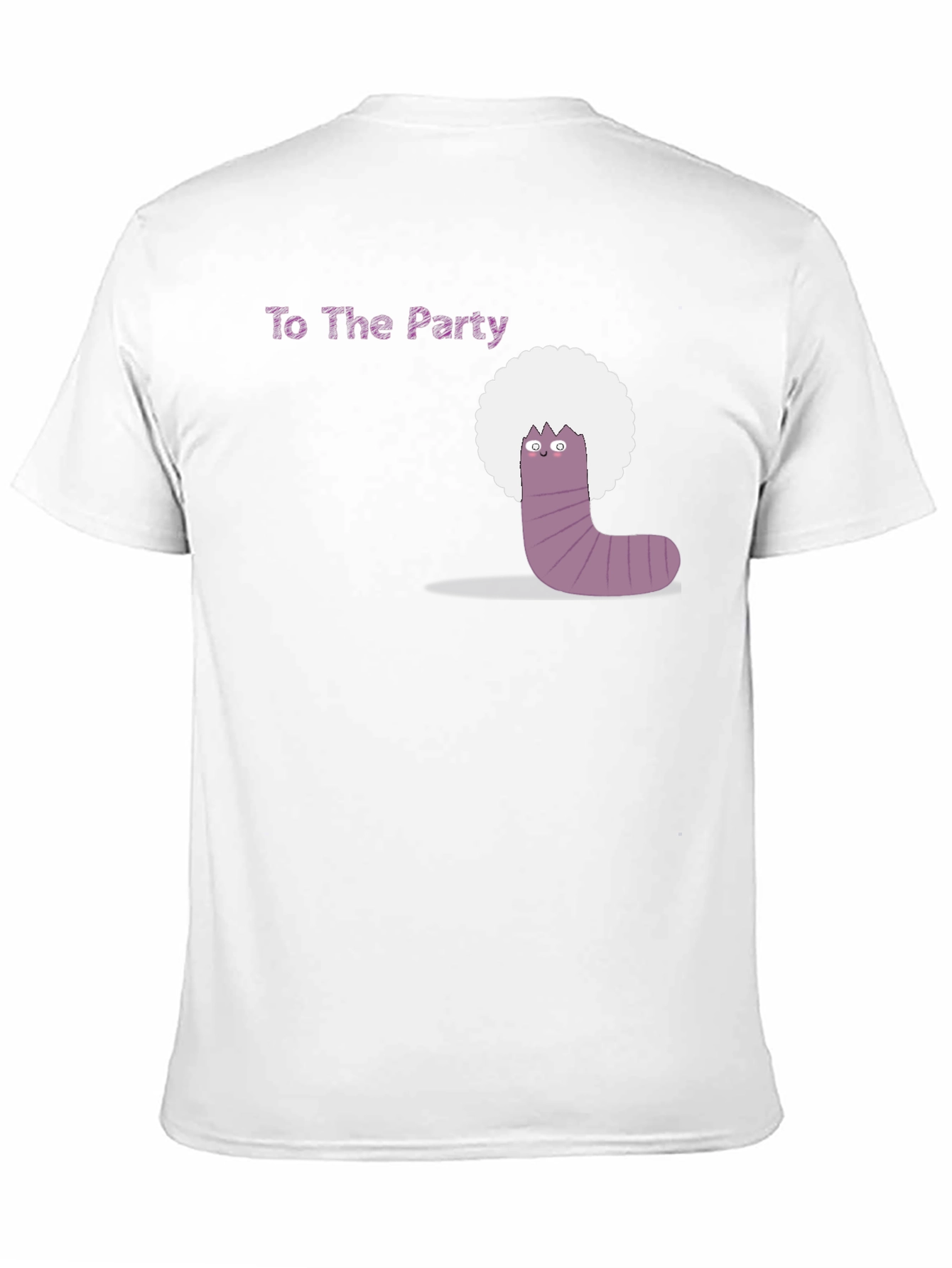 Party Worm Tee - Black Cotton T-Shirt