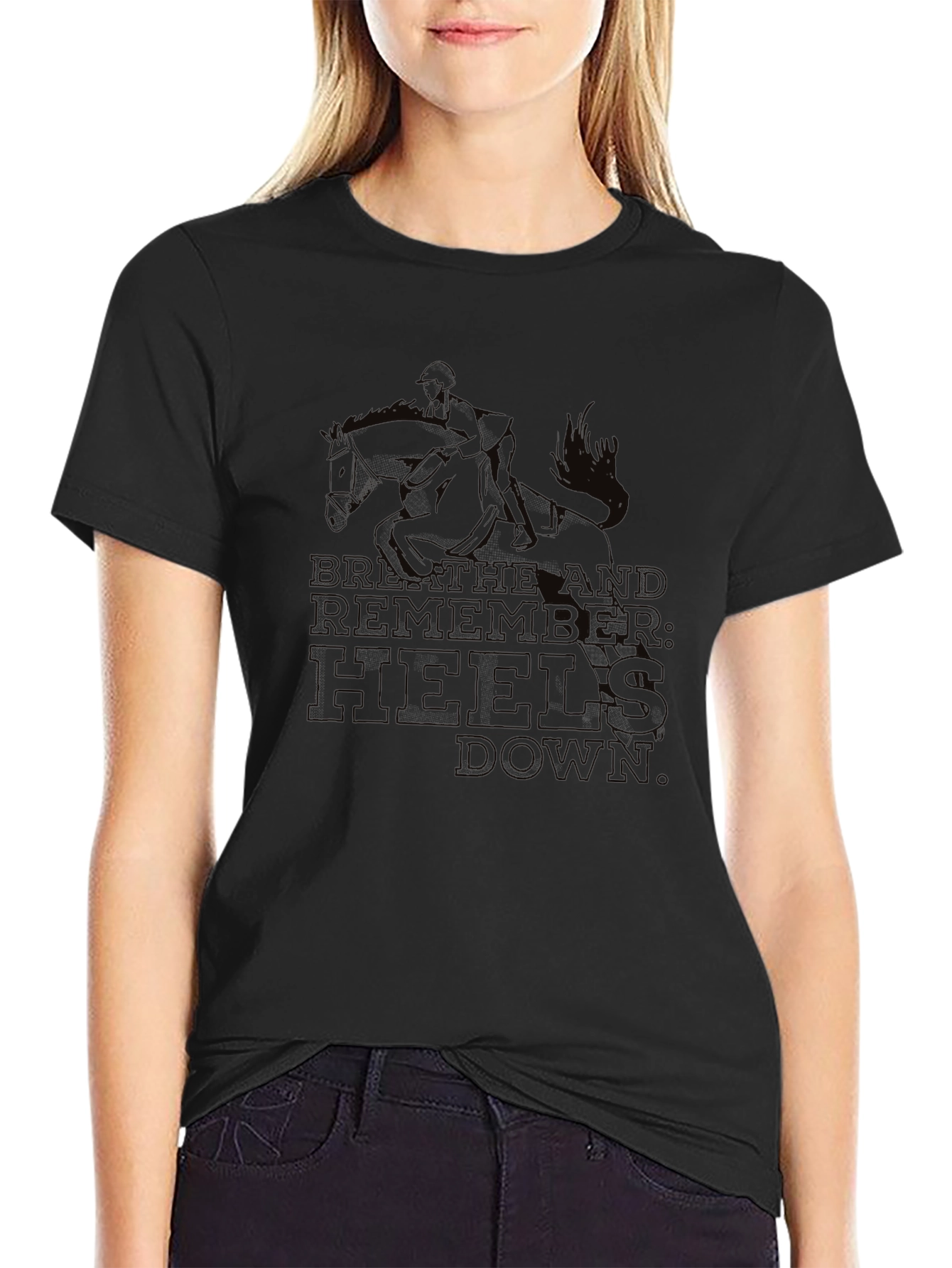 Equestrian T-Shirt - Breathe and Remember