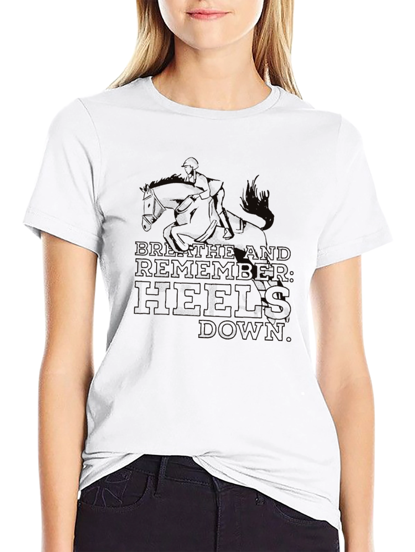 Equestrian T-Shirt - Breathe and Remember