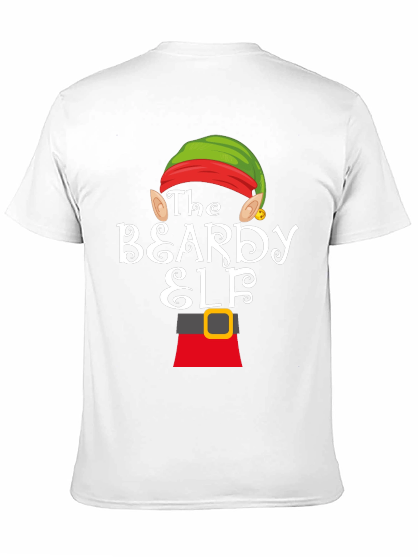 Beardy Elf Graphic T-Shirt - Festive Holiday Apparel