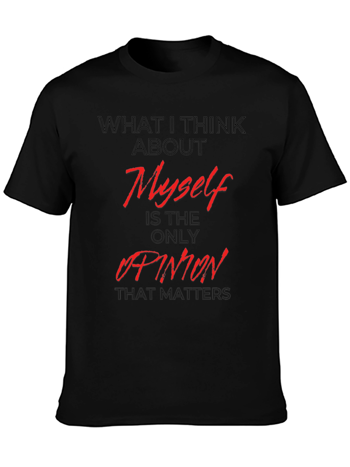 My Opinion Matters Graphic Tee - Black