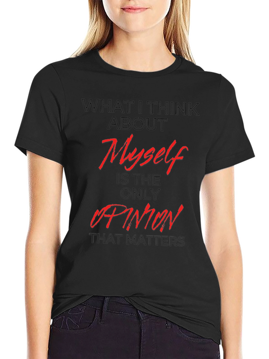 My Opinion Matters Graphic Tee - Black